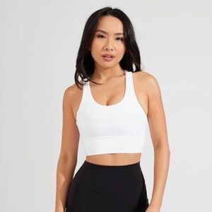 Buffbunny Rosa Sports Bra V 1 White Small